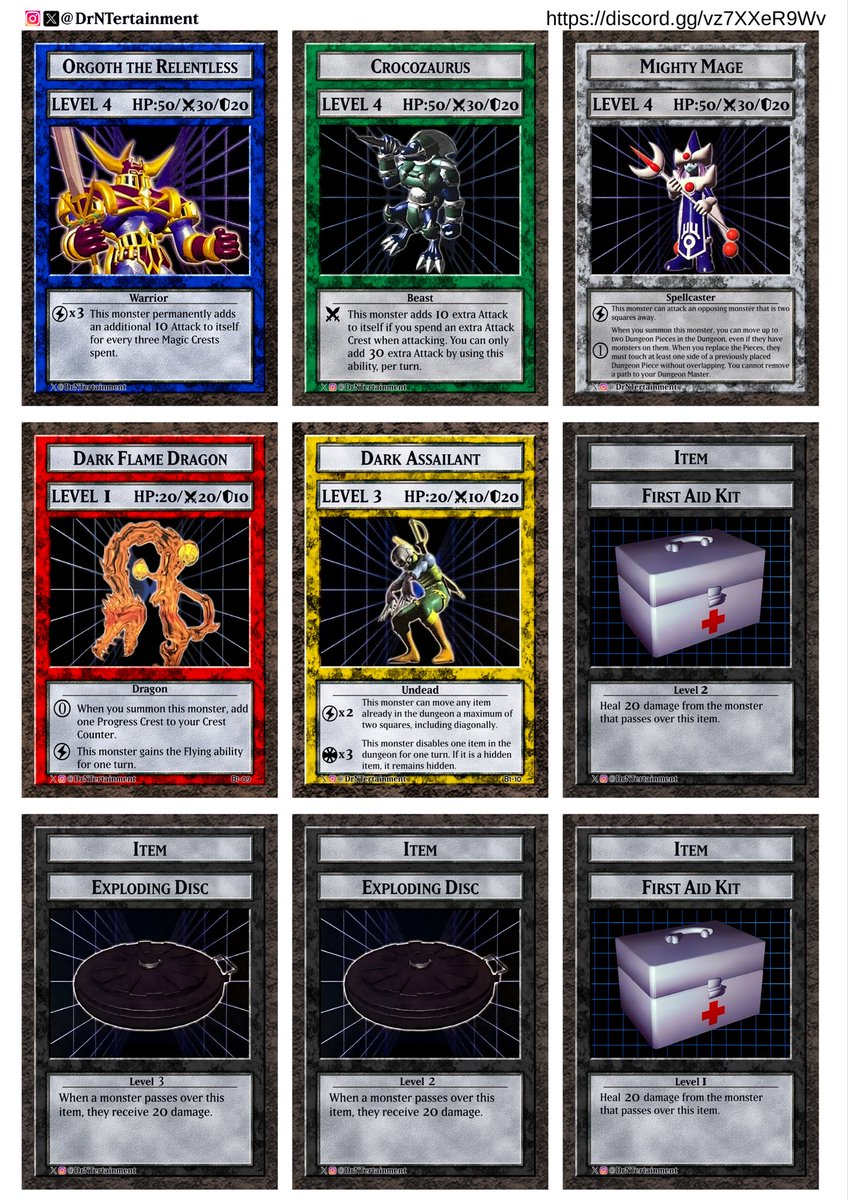 DrNTertainment's tweet photo. Dungeon Dice Monsters
ダンジョンダイスモンスターズ

Batch 2 of DDM cards in the customized Japanese template https://t.co/NUarBQjFgi