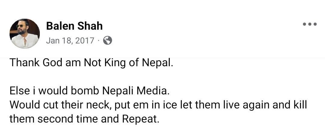 This man became PM after 9 years of this post which he has deleted recently. Interestingly, he has stopped allocating governmental advertisements to private media and agencies.