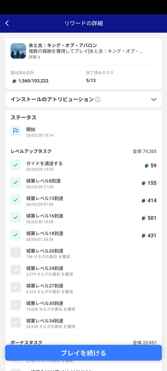 Rusk_Lotus's tweet photo. 誘惑に負けてここ数日Tapjoyやってたけど……
城18までは到達と同時に報酬が付与されていたのに、城20到達以降の美味しくなりそうなタイミングで途端に報酬が付与されなくなりました😆😁
達成時のスクショ付きで問い合わせても、一向に取り合ってくれません🥹
……やってるな?
#Tapjoy https://t.co/0PgE5wswOx