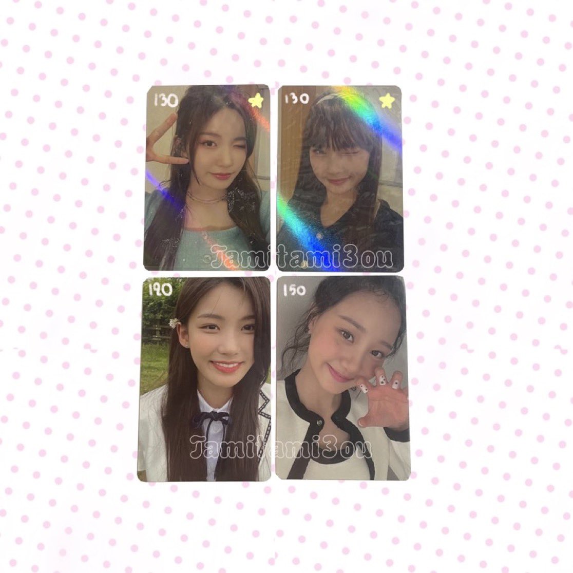 tamitami3ou's tweet photo. ♡ wts พร้อมส่ง ♡ 

💭ราคารวมส่งแล้ว  

✰  dm

#ตลาดนัดรักแรก #ตลาดนัดcsr  ซูอา กึมฮี เยฮัม 첫사랑 양도 포카 https://t.co/UkpCdnfa7t