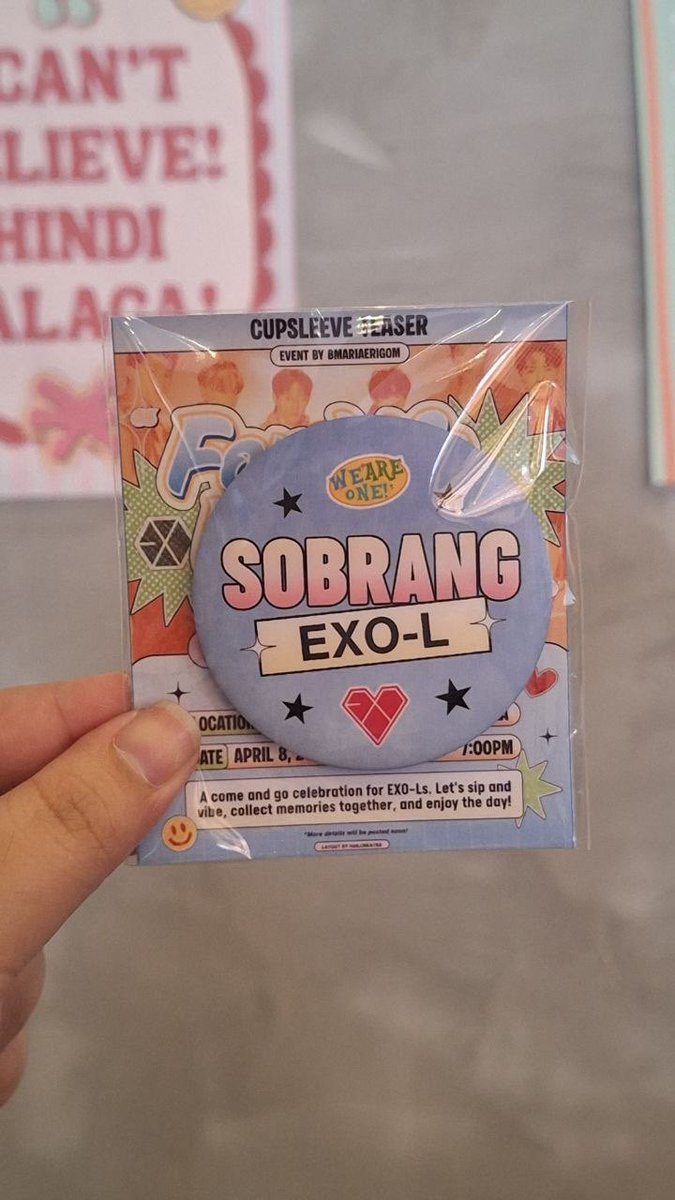 bmariaerigom's tweet photo. #MARIAESELLS WTS LFB HELP RT

SOBRANG EXO-L Button Pins
PHP50 each 

You can claim on site at Kaldi Coffee, Taft or open for shipping

DM me or reply here to buy 🤍 https://t.co/f44KJQ9Htz