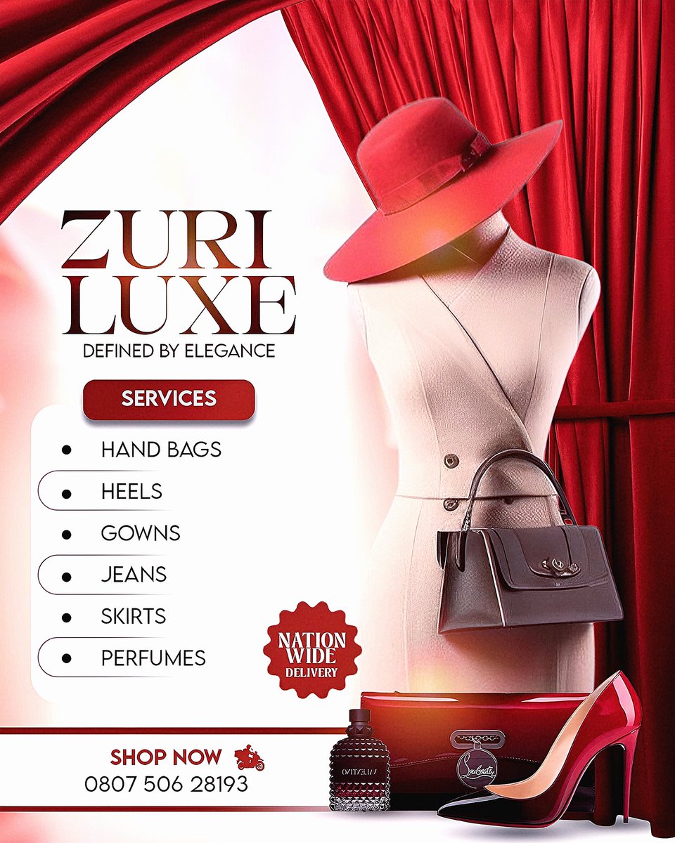 GreatnesOsawaru's tweet image. ✨ Hello creatives 💎
A touch of elegance, and Simplicity for Zuri Luxe 👠👜✨

I create designs that position your brand, attract the right audience, and leave lasting impressions.

Let’s build something stunning next 💡🎨
@GreatnesOsawaru
 #CreativeDesign #TheDesignCommando