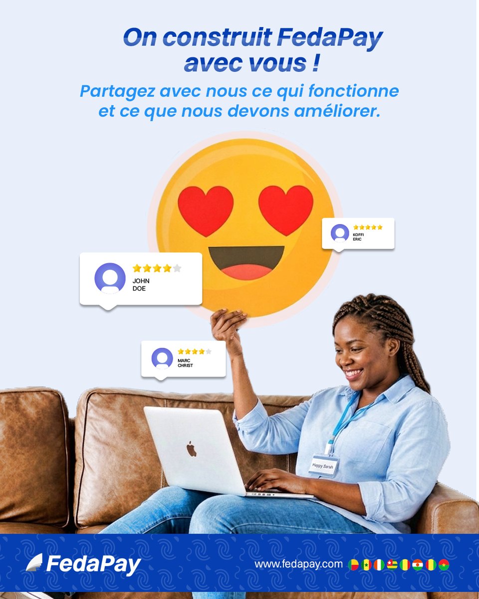 FedaPay SA 🇧🇯🇹🇬🇨🇮🇸🇳🇲🇱🇳🇪🇬🇳 tweet media