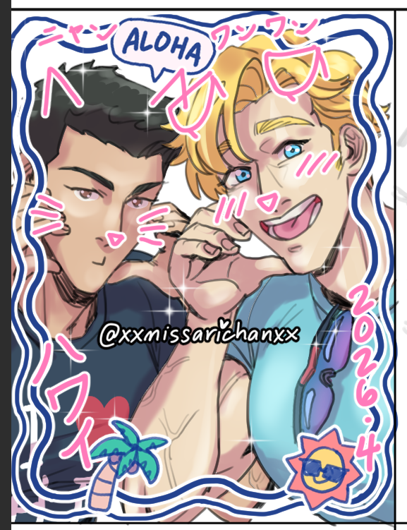 xxmissarichanxx's tweet photo. purikura isami and lewis 🥺🌴😎
#bravern #スミイサ https://t.co/iaX9rUAQ89