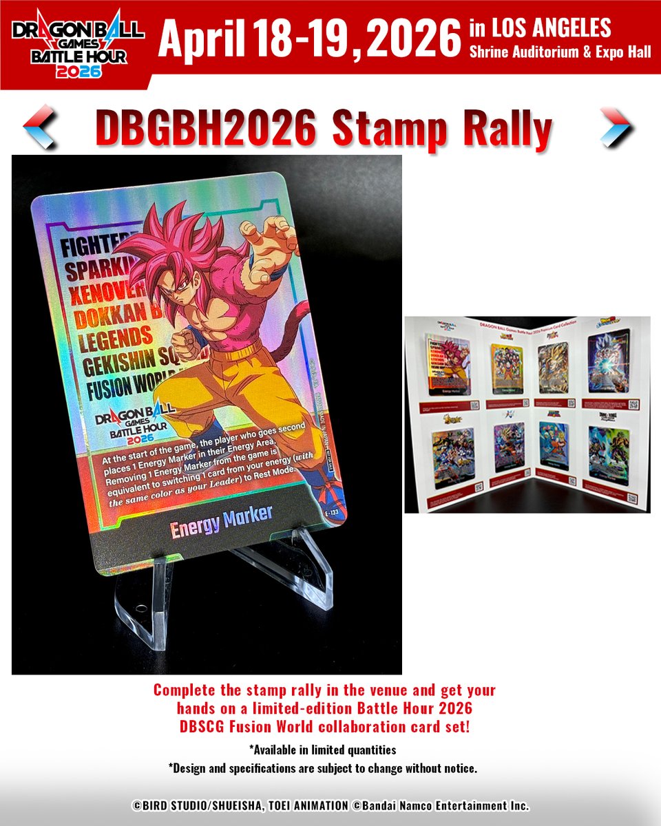 DRAGON BALL Games Battle Hour 2026 Official tweet media