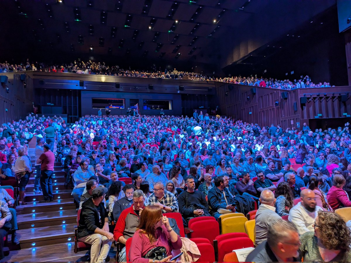 ccoo_cbc's tweet photo. Airbus Cádiz está presente junto a  2000 delegados y delegadas en la Asamblea andaluza  denominada DE LAS RESPUESTAS A LA ACCIÓN que se celebra en estos momentos en Sevilla con la participación de los Secretarios Generales nacional y andaluz Unai Sordo y Nuria López https://t.co/KXNw30pBZ4