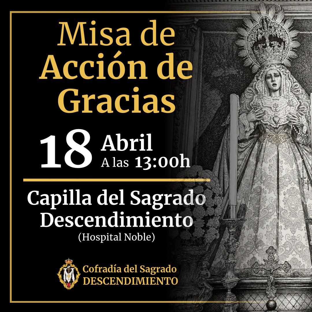 Sagrado Descendimiento tweet media