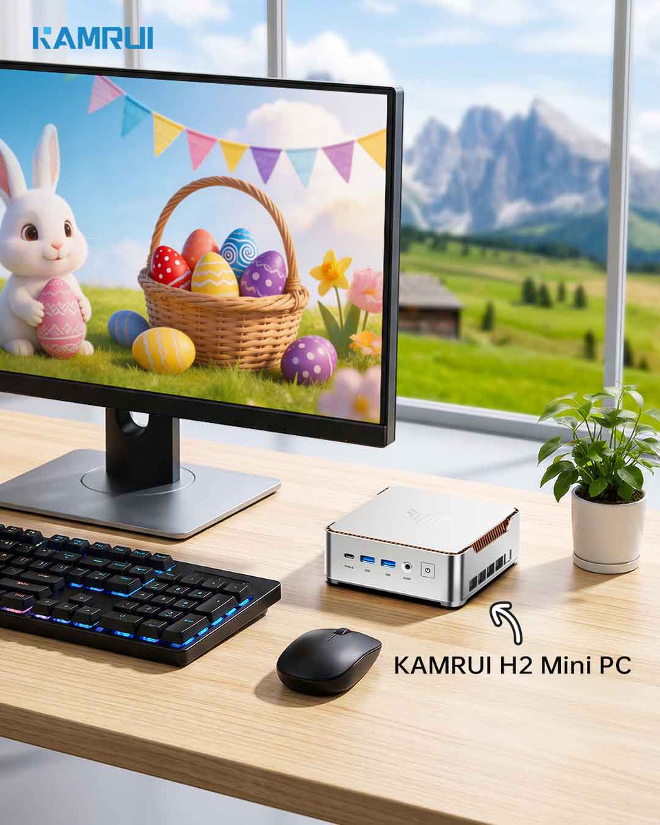 kamrui_minipc's tweet photo. Easter mornings are perfect for a fresh start!🌷

Equipped with Intel Core i5-14450HX processor, this mini PC brings a lighter rhythm to work and daily life, making productivity flow naturally during holidays.

Learn more 👉 https://t.co/eozHf4hVqI

#easter #minicomputer #pcsetup https://t.co/zjMRBFHC7n