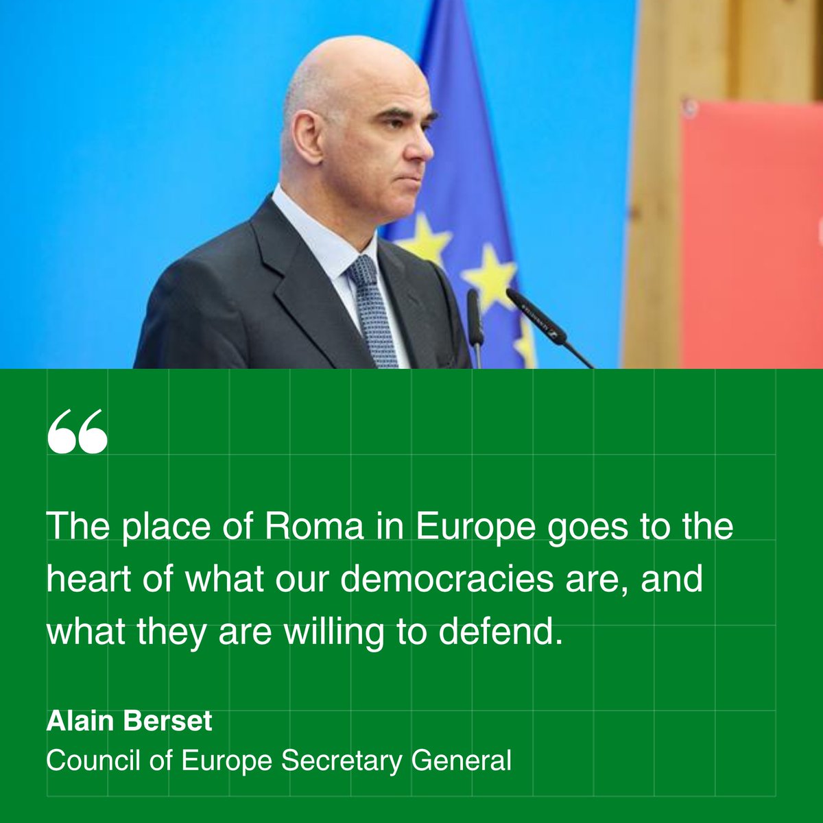coe's tweet photo. In partnership with Roma communities, Europe must open real access to education and participation

Read the full statement via the link https://t.co/omqB2rtBGB https://t.co/EJS5yJW5SC