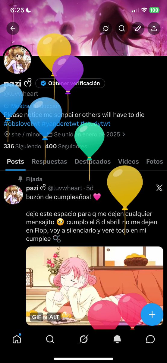 pazi CUMPLEAÑERA ᰔᩚ tweet media