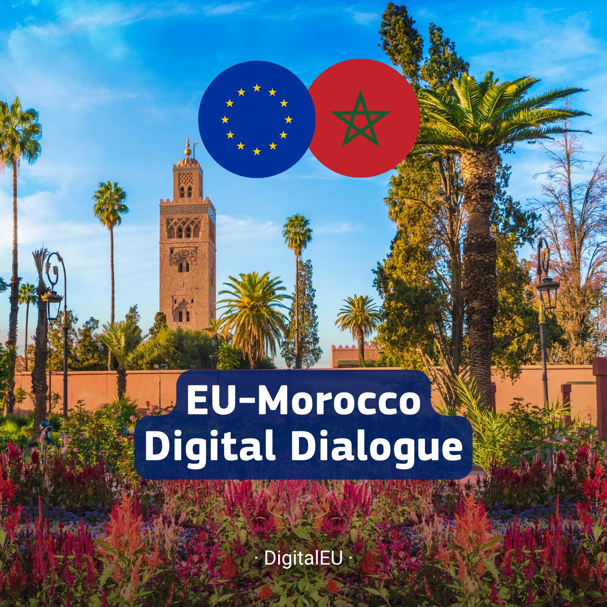 DigitalEU's tweet image. Unlocking the potential of digital &amp;amp; tech through cooperation.

Today, the EU &amp;amp; Morocco launched a Digital Dialogue focusing on:

🔹Digital Public Infrastructure
🔹Secure digital networks &amp;amp; infrastructure
🔹AI research, deployment &amp;amp; computing
&amp;amp; more.

🔗link.europa.eu/Rn9tGd