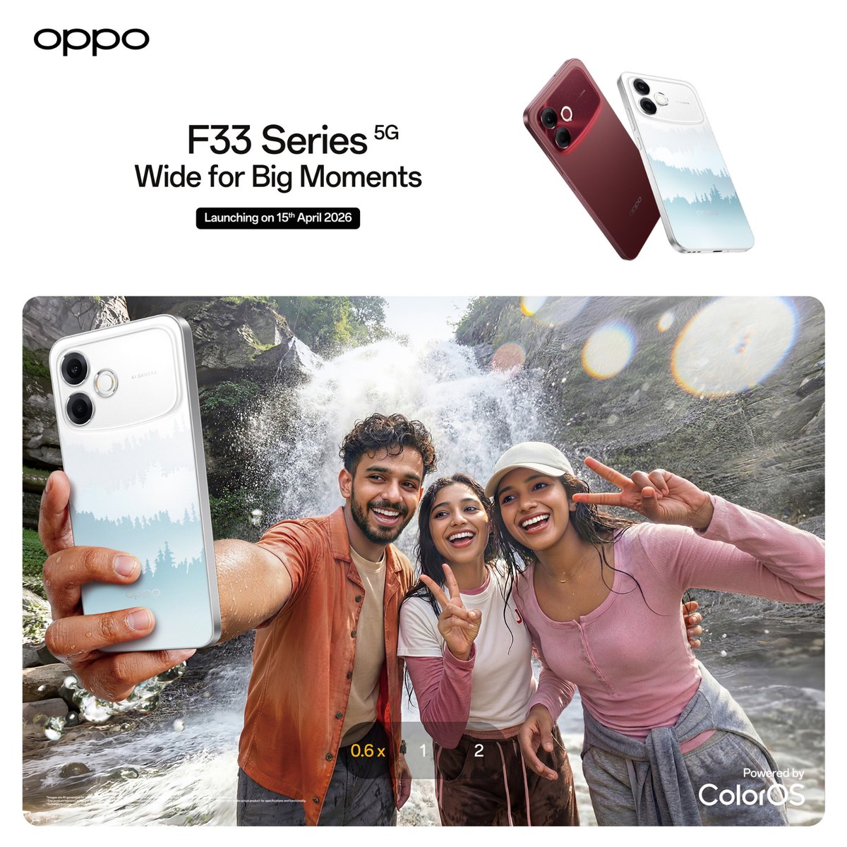 Techie__anshu's tweet photo. Your selfie camera is about to feel outdated 👀📸
50MP Ultra-Wide Front Camera + AI features = next-level content
OPPO F33 Pro launching April 15  #OPPOF33Series
#oppof33pro https://t.co/wOj7c075Bq