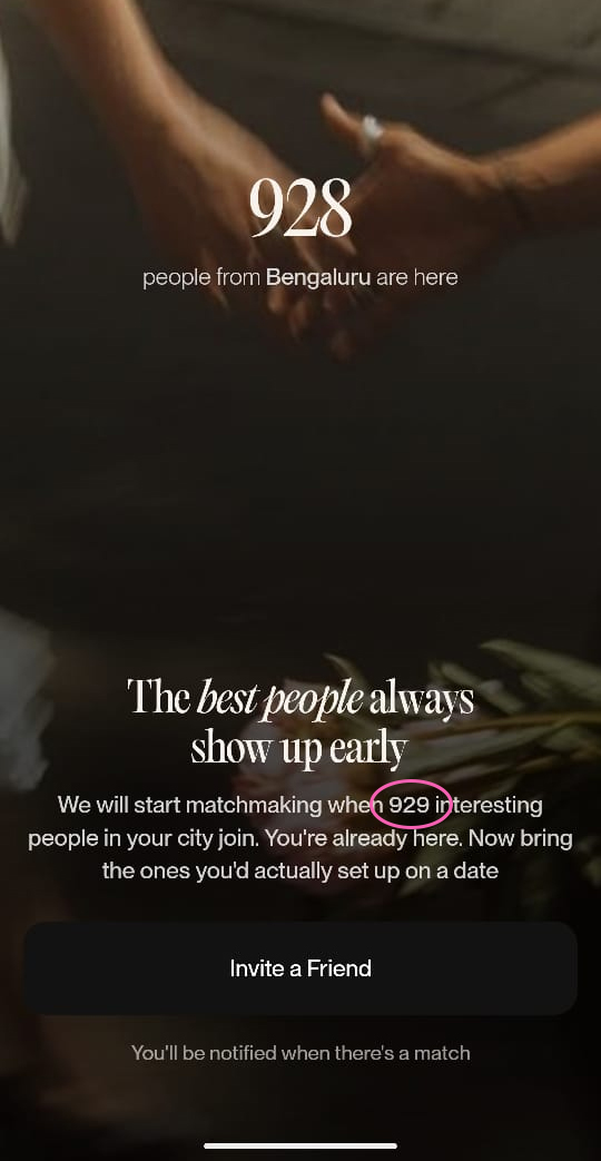 the_saiborg's tweet photo. @heywavelength what are the potential incentives of making a 929th person join from my end and starting the game for everyone? :P https://t.co/yJhwaCAyns