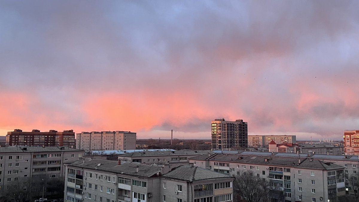 Закат сегодня бомбический!