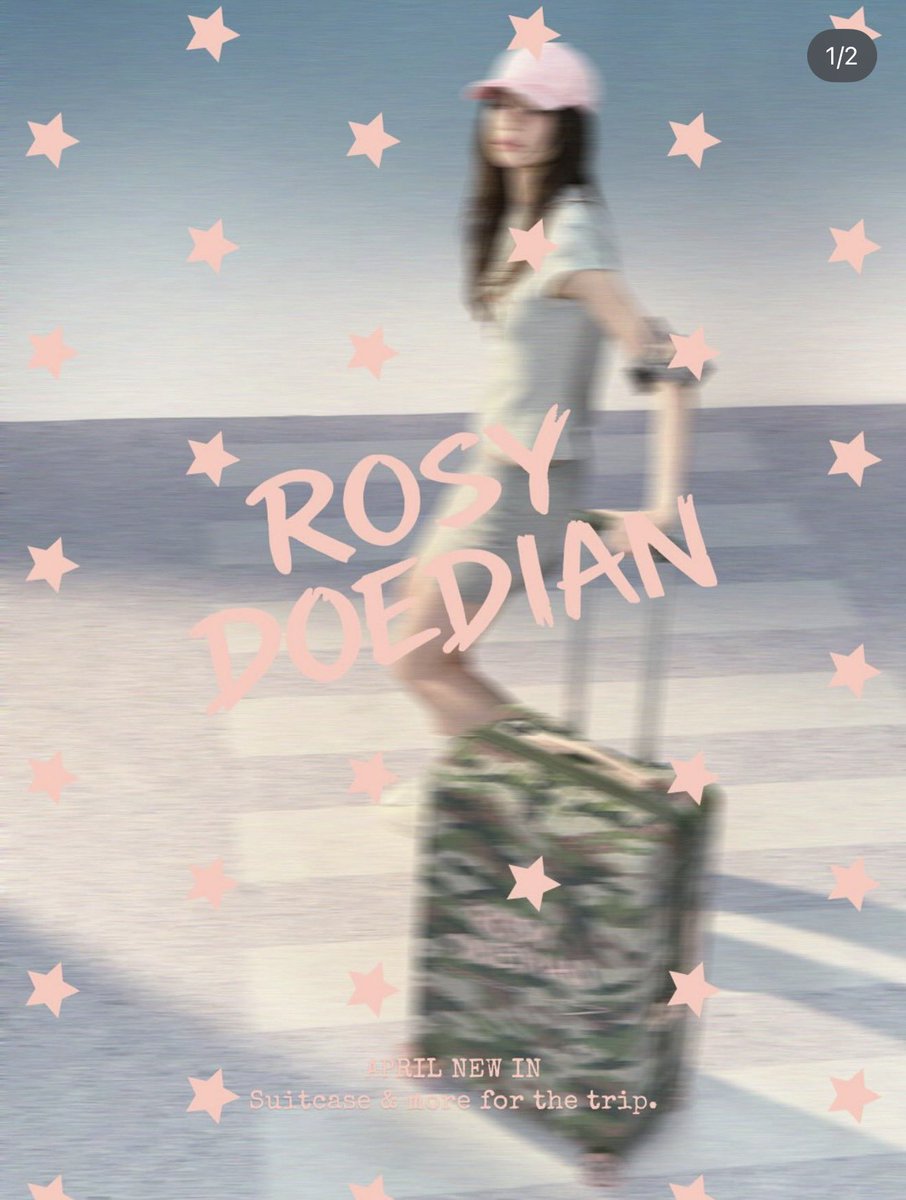 itsmejodiii's tweet photo. ROSYDOEDIAN is releasing a travel line ~ LUGGAGE?! wow zhao lusi, my girl is exploring all market! I love it! https://t.co/opgLpNkcDO