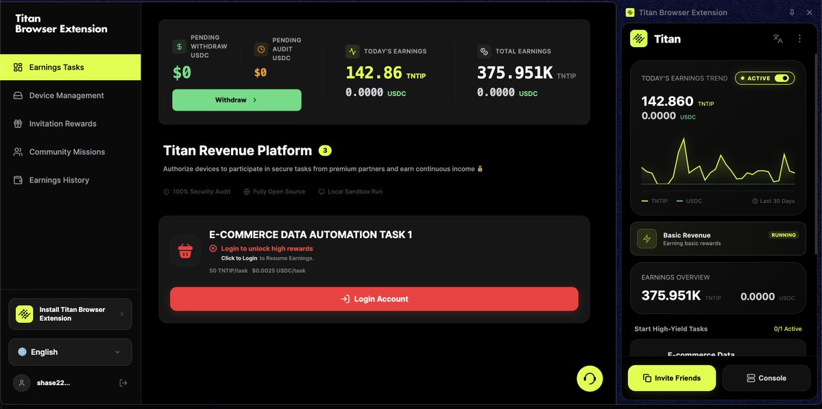 Titan Network | Install to Earn tweet media