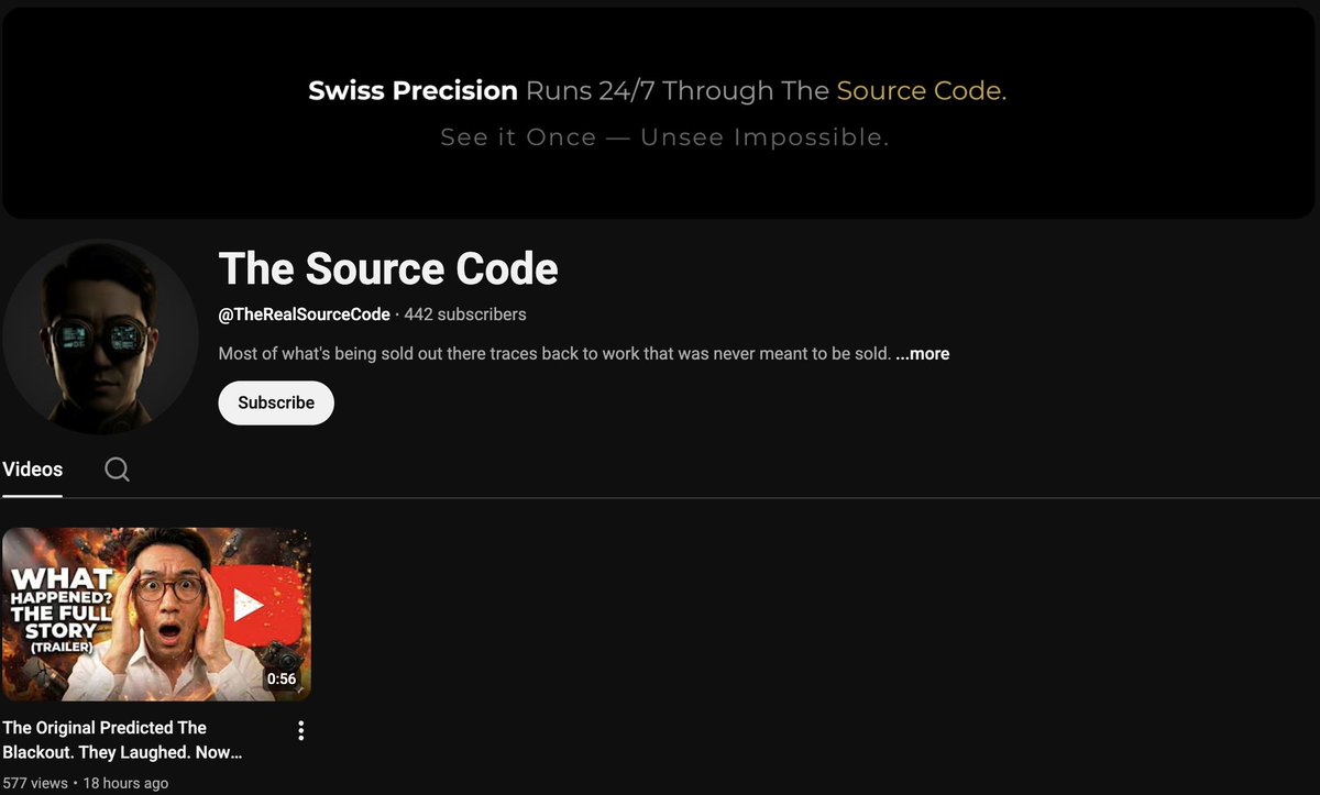 OGJohnAG's tweet photo. 30 days ago, my channel was taken down.

Today, I return—with the full story.

First video drops at 9 AM PST.

YouTube: @TheRealSourceCode

Don’t miss this. https://t.co/i57NeUM6kt