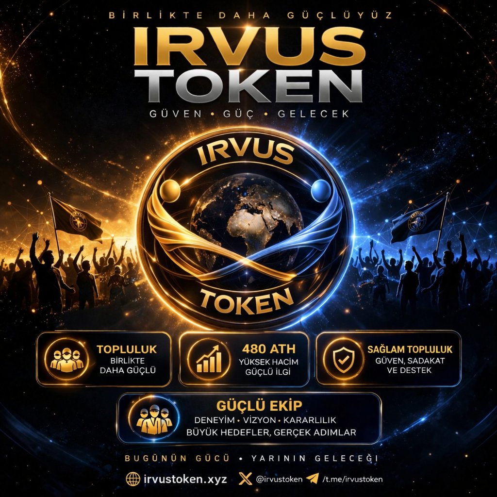 IrvusTurkiye's tweet photo. 🚀 Birlikte Daha Güçlüyüz | IRVUS TOKEN

IRVUS TOKEN yalnızca bir proje değil, güçlü bir topluluk hareketidir.

🤝 Sağlam Topluluk
Güven, sadakat ve sürekli destekle büyüyen güçlü bir aile.

📈 480 ATH Hacim
Yüksek hacim ve artan ilgi, ekosisteme olan güvenin en net göstergesi.

🛡️ Güçlü Ekip
Deneyim, vizyon ve kararlılıkla büyük hedeflere emin adımlarla ilerliyoruz.

Bugünün gücüyle yarının geleceğini inşa ediyoruz.
Birlikte büyüyor, birlikte güçleniyoruz.

#IRVUS #IRVUSTOKEN #Crypto #Community #Token #Blockchain #ATH