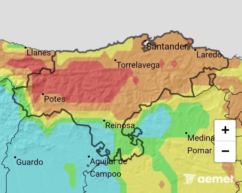 ⛔️ Todas las QUEMAS siguen PROHIBIDAS

🔴 La mayor parte de #Cantabria se encuentra en riesgo MUY ALTO y EXTREMO de incendios forestales

🔥 Hay 21 fuegos activos

👉🏻 Está activada la preemergencia del #INFOCANT

📲 Si ves nuevos focos en el monte llama al 1-1-2