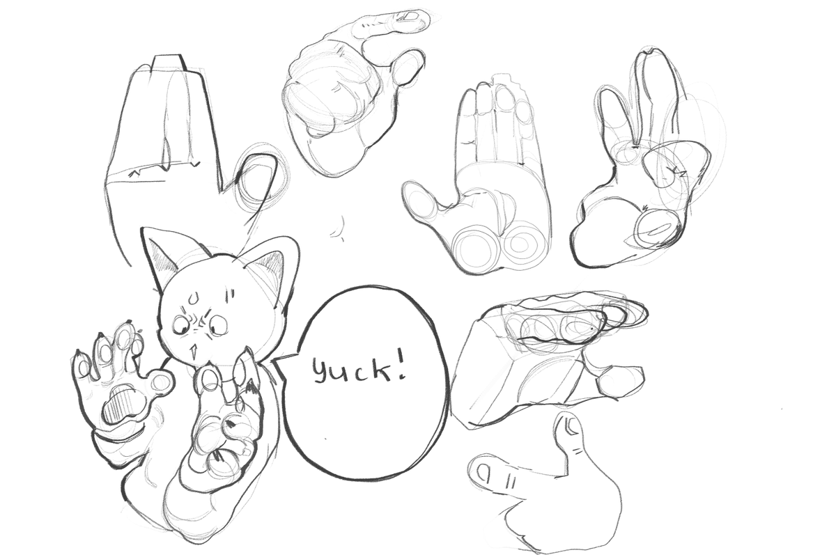 Tesu0o's tweet photo. Gah! Hands! https://t.co/0qZkcdnuX8