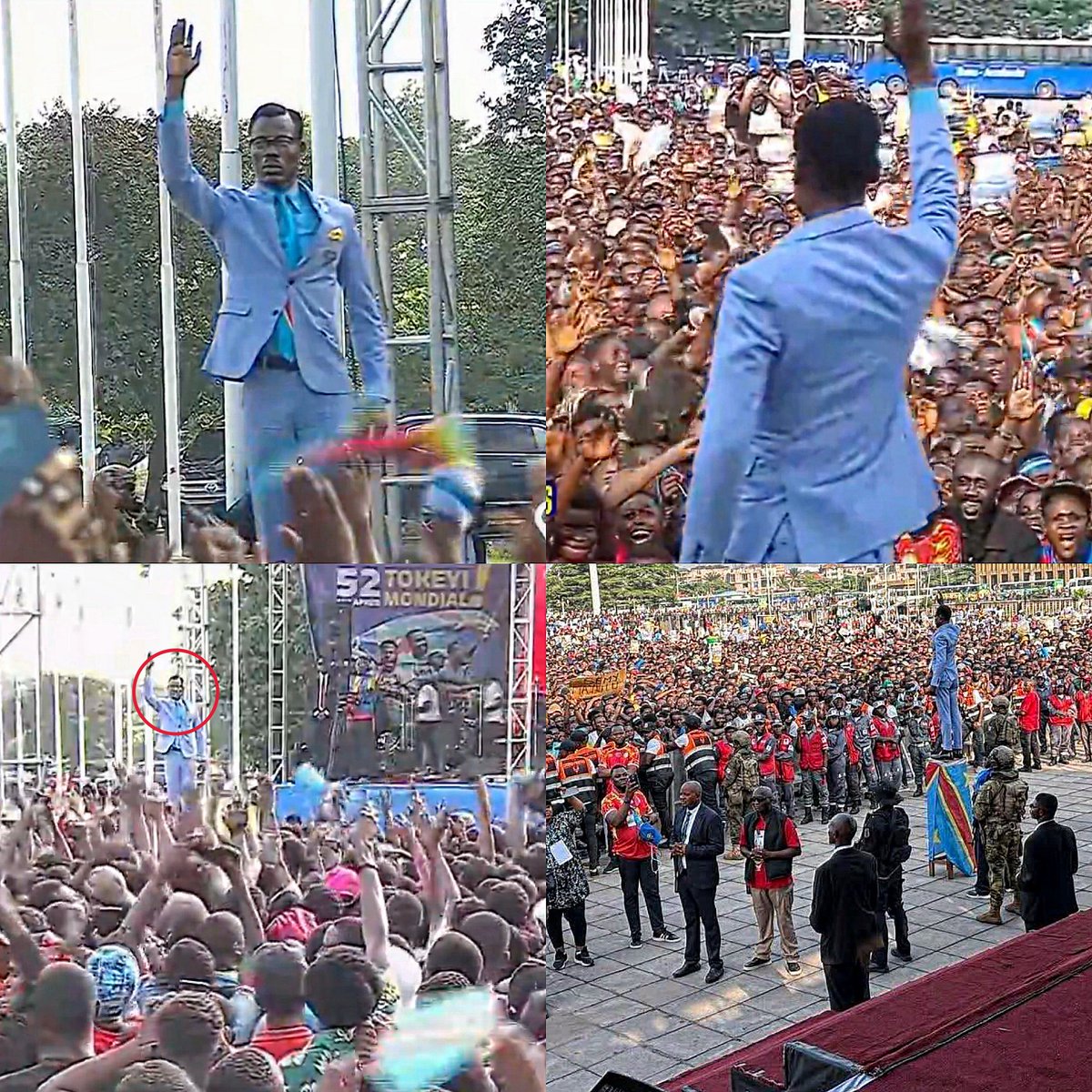 The DR Congo national team returned home to celebrate their World Cup qualification with the fans this week — and one iconic figure was there: Michel Kuka.

The legendary supporter from AFCON, who attended matches dressed as former president Patrice Lumumba, standing still for