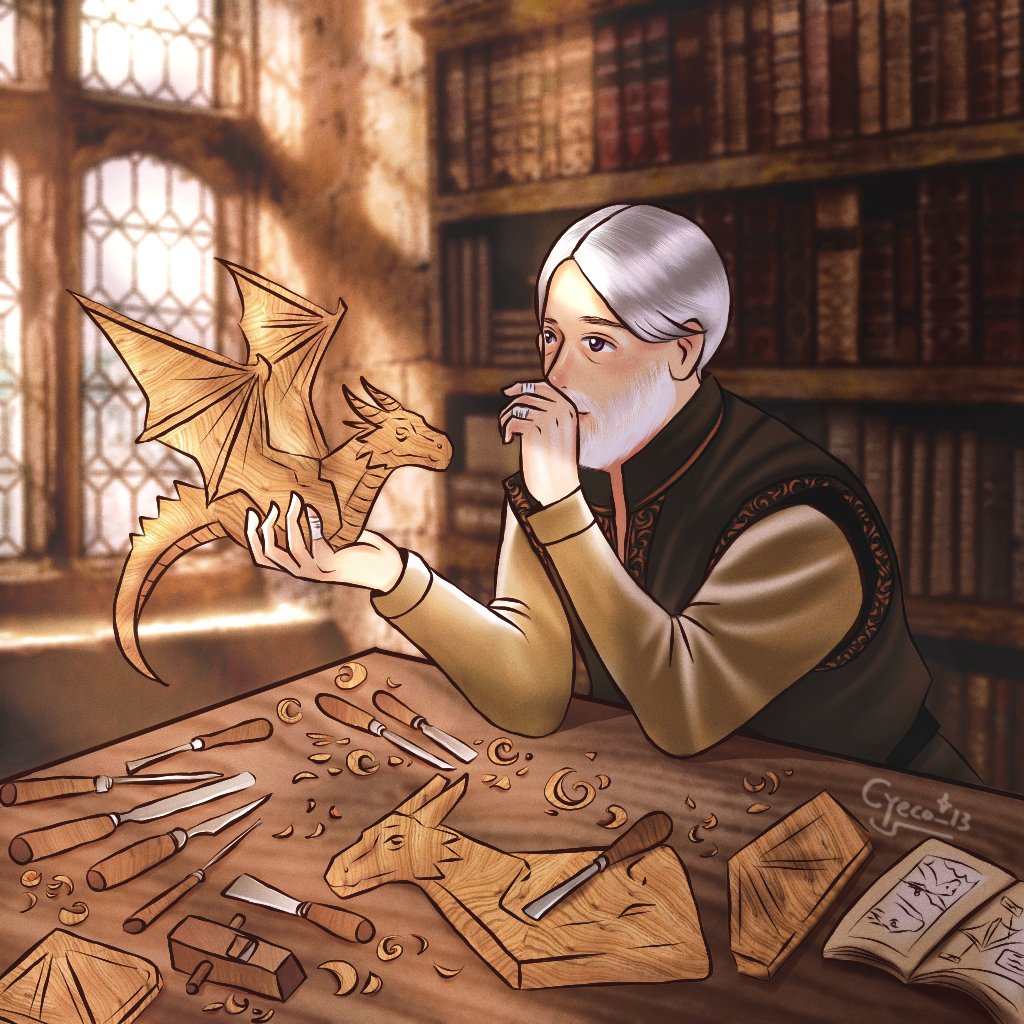 Maekar is going to surprise his boys with a new dragon toy 🤭

#aknightofthesevenkingdoms #akotsk #akotskfanart #maekarlings