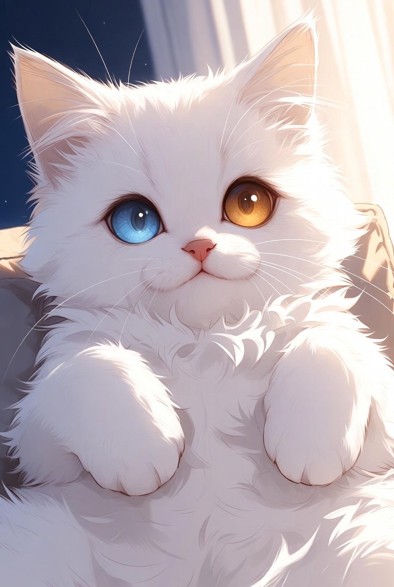 こんばんはにゃん♡ 吾輩はSHIROであるよ。
お疲れじゃな～
吾輩のふわふわで癒してあげるにゃ
このオッドアイ、青は『大丈夫にゃ』、金は『大好きにゃ』って伝えてるよ～
おやすみにゃん
<a href="/shiro_jp_cat/">SHIRO</a> 
$SHIRO