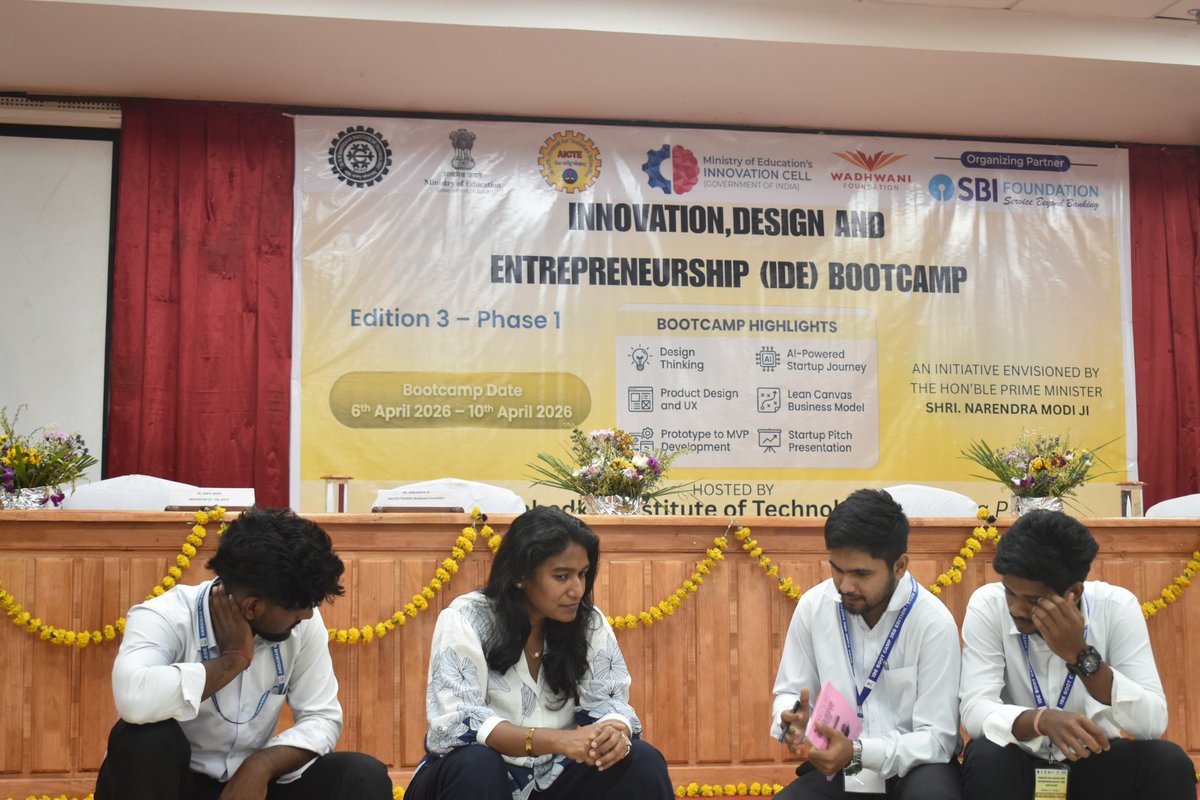 BRAITiians's tweet photo. Day 3 of #IDEBootcamp2026 at DBRAIT focused on “From Prototype to Business” — exploring MVPs, Lean Canvas &amp; real market strategies. Ideas are now shaping into viable startups! #Innovation #StartupIndia @Andaman_Admin @AICTE_INDIA @MediaRN_ANI @SVPMC_ANI https://t.co/Q0mcJFdc19