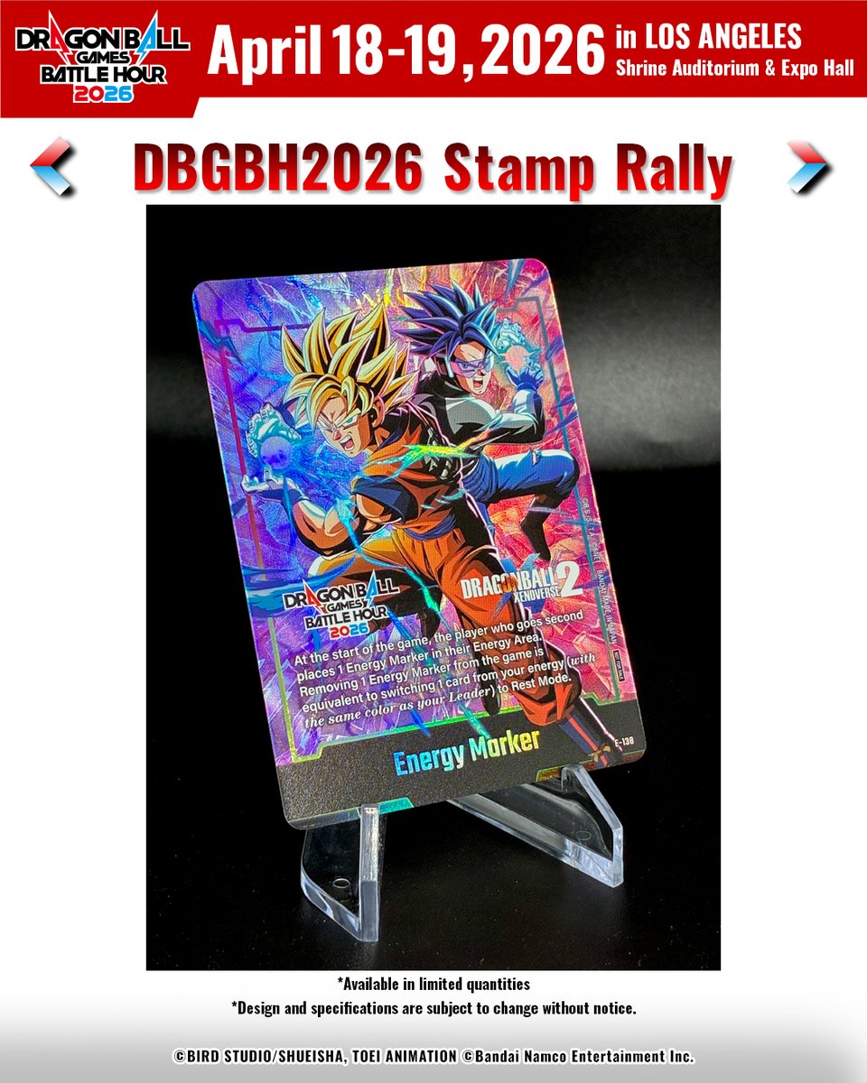 Stamp your way through DRAGON BALL Games Battle Hour 2026 for a