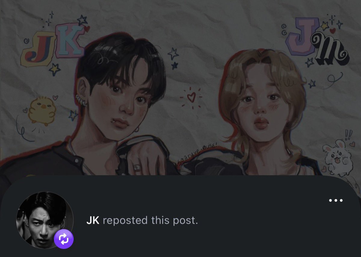 chimpumdal's tweet photo. remember when JK’s brother went around liking jikook and jm fan art? Kkkkkkkkkk🙂‍↔️ https://t.co/KS4E3flR9C