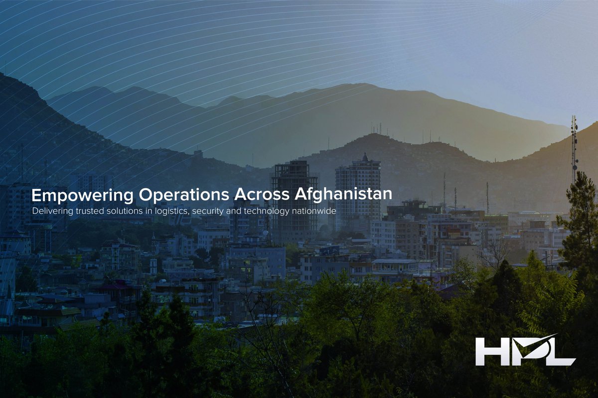 HPL_af's tweet photo. From the heart of Kabul to every corner of the country, we deliver trusted solutions in logistics, security and technology helping organizations move forward with confidence.
At HPL, our mission is simple: reliability, innovation, and nationwide impact. https://t.co/dEww8O59ix