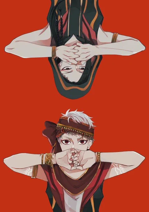 わたしも自分の手合体させて出来たイラストがこれ