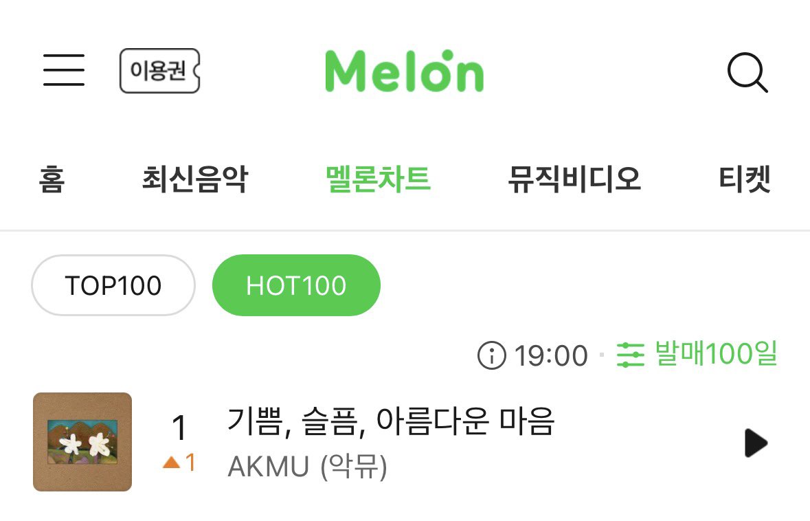#AKMU’s ‘Joy, Sorrow, a Beautiful Mind’ takes both the #1 spot on MelOn’s Top100 and HOT100 🔥
