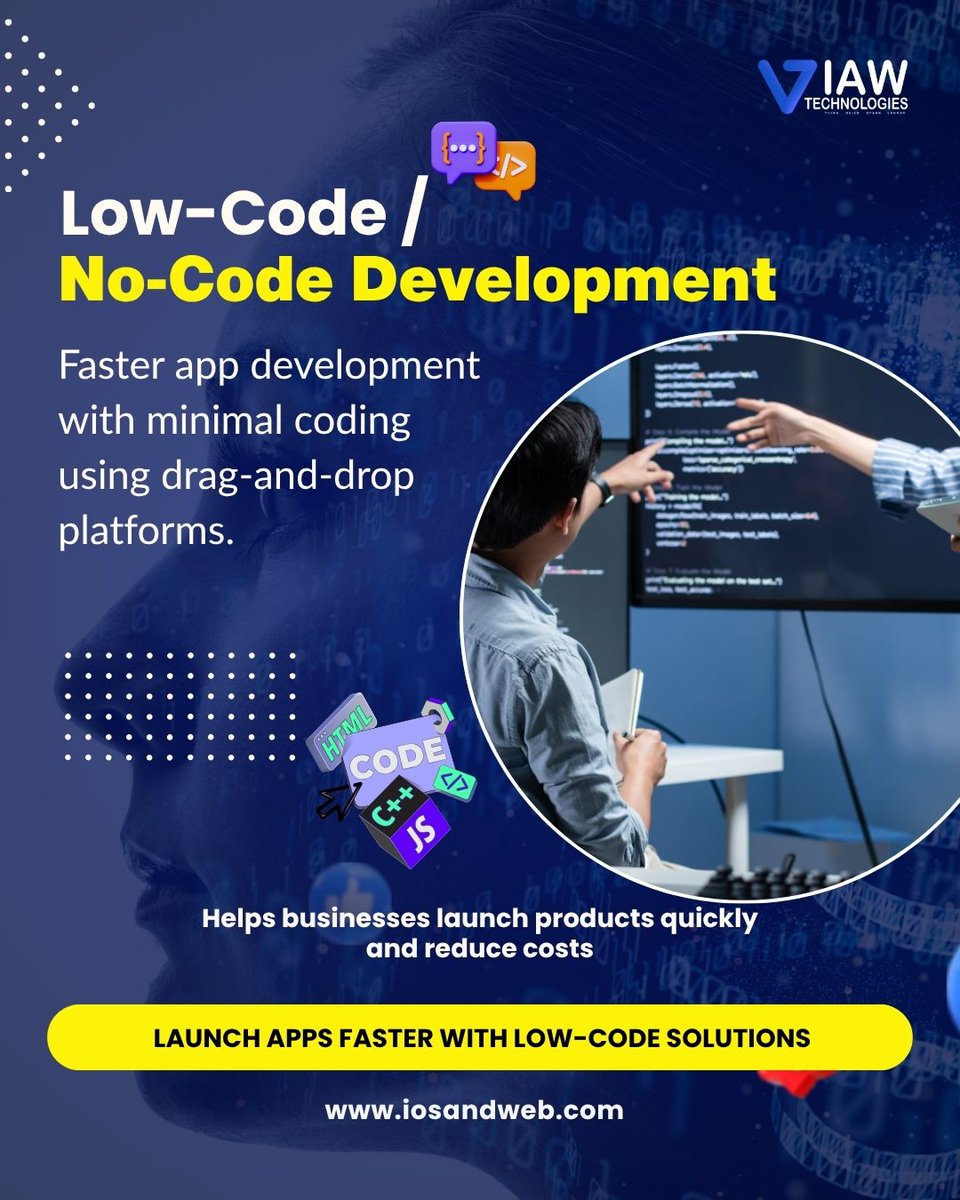 ContactIaw's tweet photo. Build apps faster with Low-Code / No-Code solutions
Less coding, more innovation 
Launch your product quickly &amp; reduce costs today
https://t.co/cz4kvzubkF
#LowCode #NoCode #AppDevelopment #StartupGrowth #TechTrends #DigitalTransformation #Automation #WebDevelopment #Innovation https://t.co/0asJvqRT7n