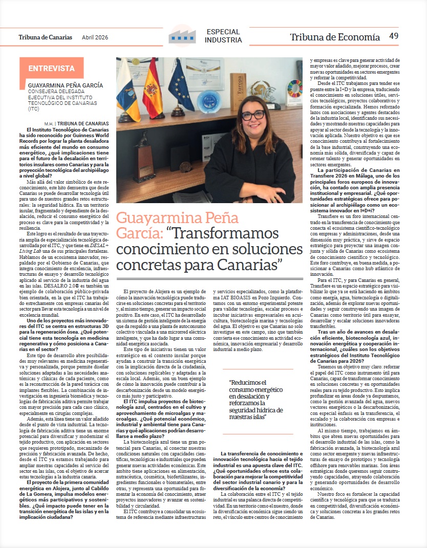 Instituto Tecnológico de Canarias (ITC). Gobcan tweet media