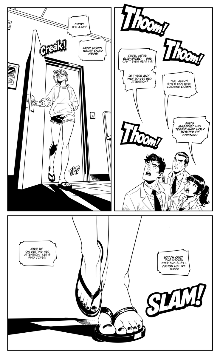 BoySmushed's tweet photo. Technical Issues 05 - 08

👉 Drop your theory: Did Charles get crushed… or relocated?
(We’re not saying. But the sole was warm.)
Stay tuned — more pages are on the way. 🔜

#giantess #feet #femdom #hentai #trample https://t.co/dSbuK3T72L