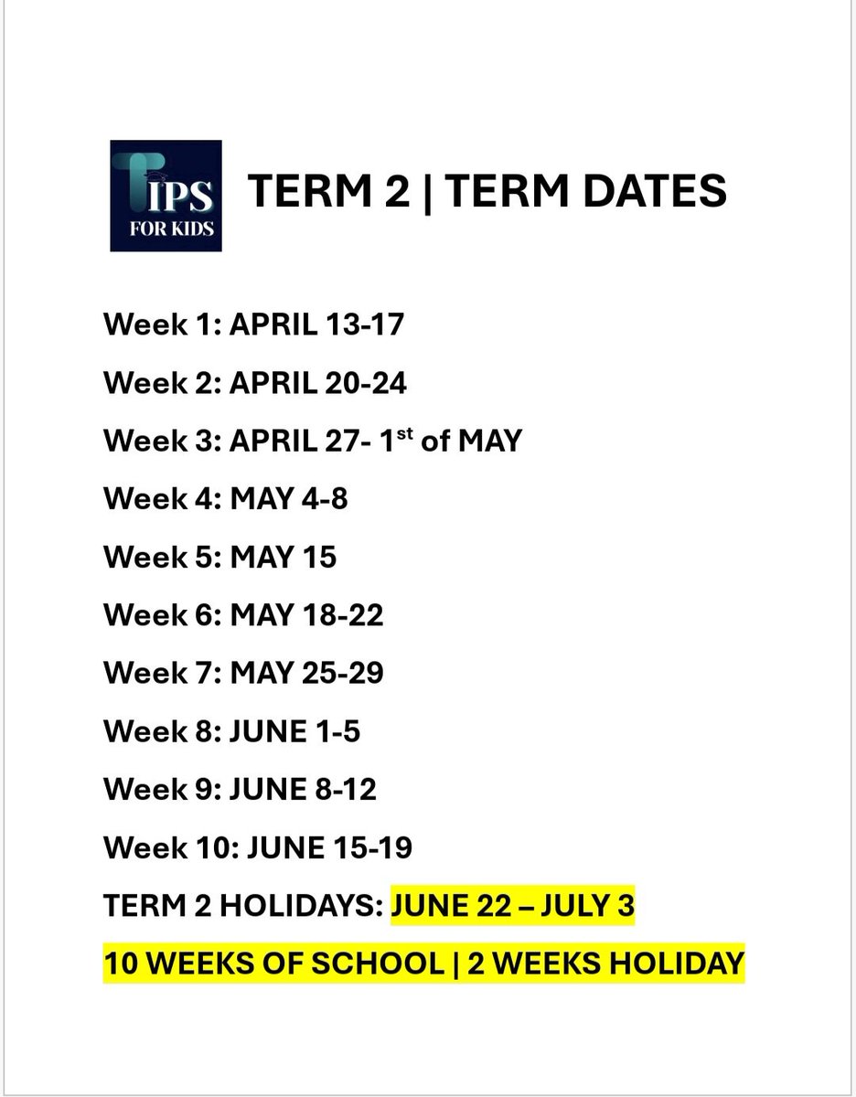 TIPSFORKIDS1's tweet photo. A little late, but Our School Calendar for 2026 is out. https://t.co/HQLw8iGprl