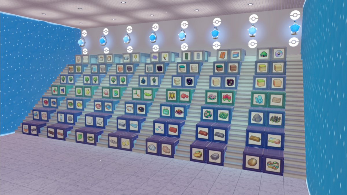 海底地下倉庫を作りました
We built an underwater underground warehouse.

倉庫作りより収納にどのアイテムをどう仕分けるかにものすごく時間かかりました😅

これでやっと建築にとりかかれる💧

#ぽこポケ #ぽこあポケモン #Pokopia #PokemonPokopia