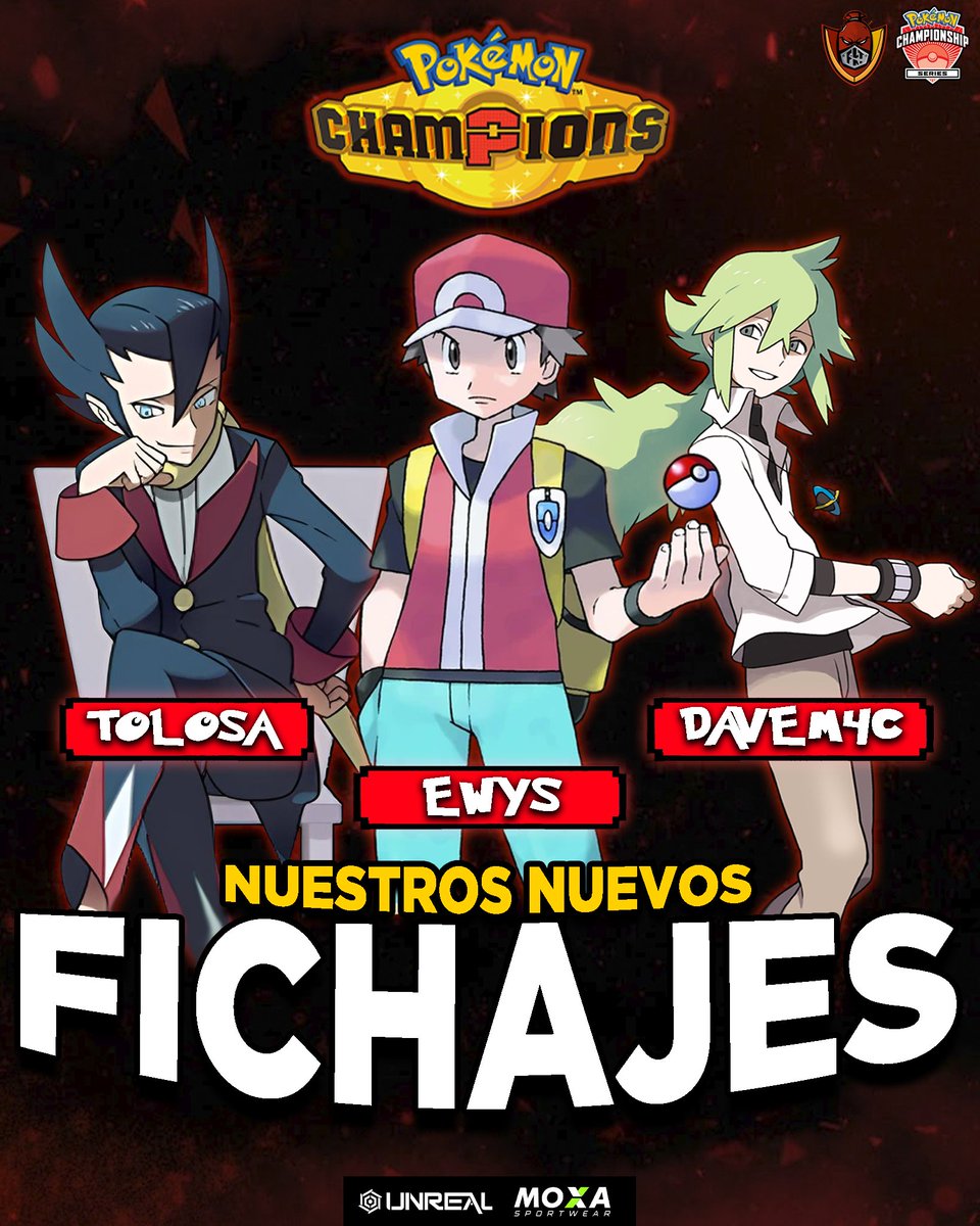 Team_Frankfurt's tweet photo. 🔴 Presentamos a nuestros jugadores principales para Pokémon Champions 📝🌭

🧠 TOLOSA
💥 EWYS
🚬 DAVEM4C

Talento, nivel y ambición para competir al máximo desde el día uno.

Seguiremos todos sus torneos desde cerca y traeremos mil sorpresas junto a ellos #WeAreFKT ⚔️ https://t.co/O7MizNkSsu