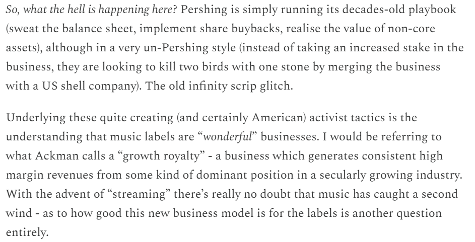 Obser1The's tweet photo. Ackman's latest play $UMG.AS

Link: https://t.co/9KWQiOvKnr https://t.co/U74NoQwmzf