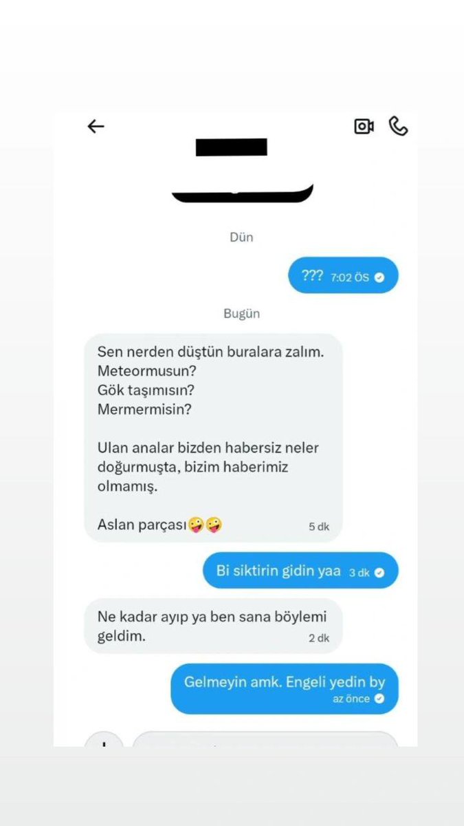 DM'ye düşen ortalık mallarında bugün.

Ya bi tane akıllısı yazmazmı be arkadaş.
Zaten bir daha böyle yazanları ifşalayacağım.

Bi akıl verin.
Arkadaş olmayanların mesajlarını engelleyebiliyormuyuz.
Varmı öyle bir ayar.