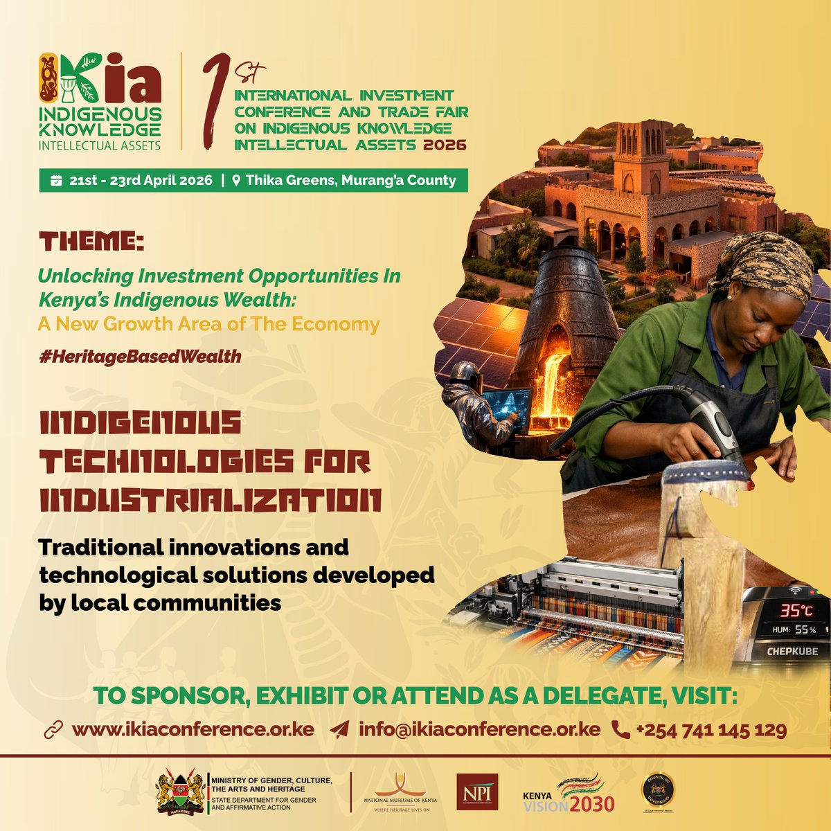 NPI_Kenya's tweet photo. Many successful innovations borrow from what already works in communities, blending old techniques with new thinking and this shows that traditional knowledge is a springboard for contemporary economic opportunity.

Register here: https://t.co/uz9I6VNzU9 https://t.co/RsTPOJKeQn