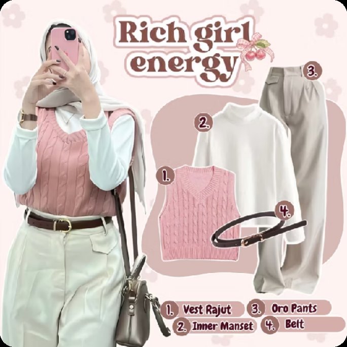IsmikaS's tweet photo. Cek OOTD Hijab Wanita Korean Style (Vest Rajut+Inner+Oro Pants+Belt Coklat) One Set Remaja Hangout -AR26 dengan harga Rp96.000. Dapatkan di Shopee sekarang! https://t.co/D0CJcksYrf https://t.co/asfK7j2svt