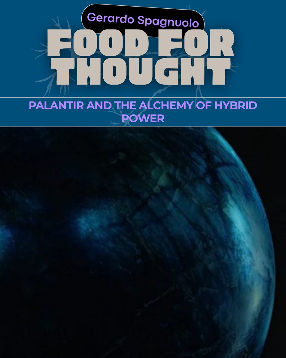 NATOFoundation's tweet photo. War and peace are blurring; power now lies in foresight, not just force.
Palantir is transforming conflict with data and predictive models, enabling faster decisions in complex scenarios.
In the 21st century, prediction may be the ultimate power.
Read Spanuolo’s #StrategicTrend. https://t.co/aWyU2KarTI