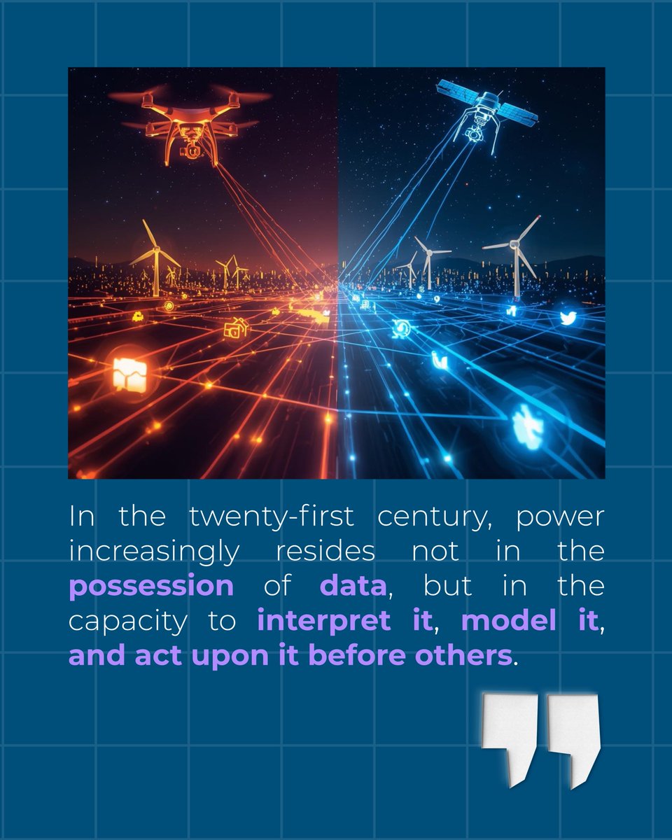 NATOFoundation's tweet photo. War and peace are blurring; power now lies in foresight, not just force.
Palantir is transforming conflict with data and predictive models, enabling faster decisions in complex scenarios.
In the 21st century, prediction may be the ultimate power.
Read Spanuolo’s #StrategicTrend. https://t.co/aWyU2KarTI