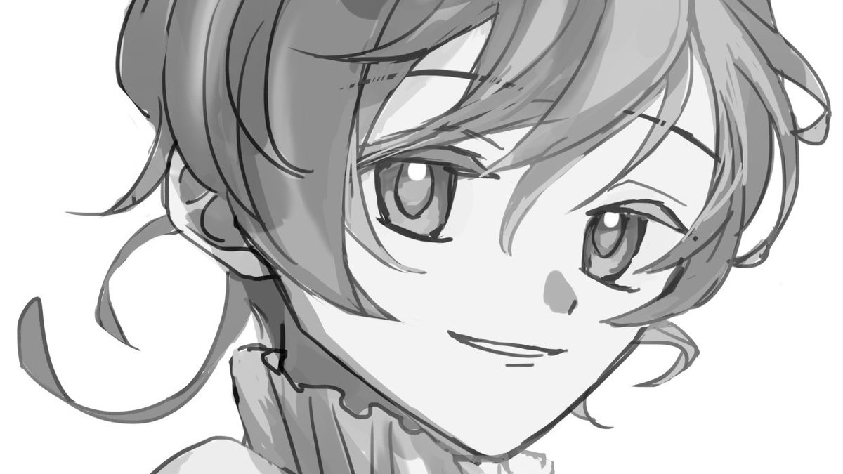 絵あげてなさすぎだし新刊用の衣装はまだ全貌は載せられないので顔だけでも流す