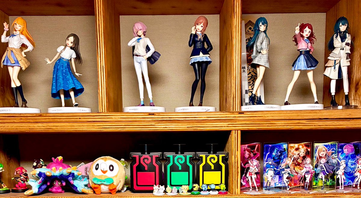 一番くじのフィギュアやっと全部飾った?? 壮観…………………………??