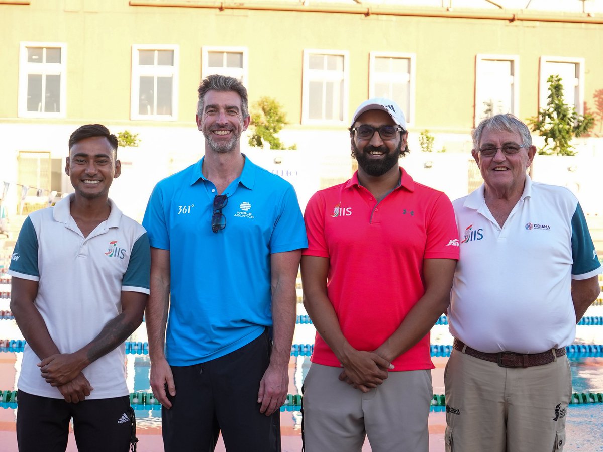 IIS_Vijayanagar's tweet image. Learning from the best in the business. ⚡

#TeamIIS welcomed James Gibson, now High Performance advisor with World Athletics, as he spent time assessing and fine-tuning our high performance programme. 💪

#TeamIIS #Swimming #IndianSports #CraftingVictories 🇮🇳