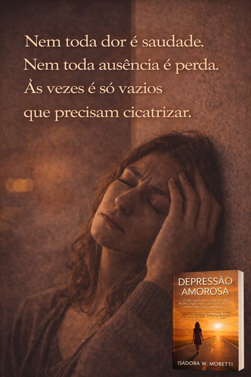 HorizonteInt's tweet photo. Tem sentimentos que não cabem em palavras.
📘 Depressão Amorosa
👉 amazon.
Link na Bio.
#depressaoamorosa #superacao #curaemocional #amorproprio #autoestima #recomecar https://t.co/7hHkueFCH3