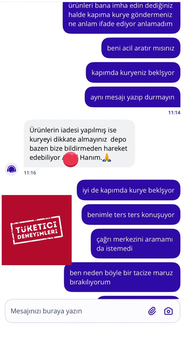 Getir kuryesinden taciz skandalı!

Getir'den aldığı ürün bozuk çıkan vatandaş, kendisine "ürünü imha edin" denmesine rağmen kuryenin kapısında beklediğini ve ürünü almak istediğini belirtti.